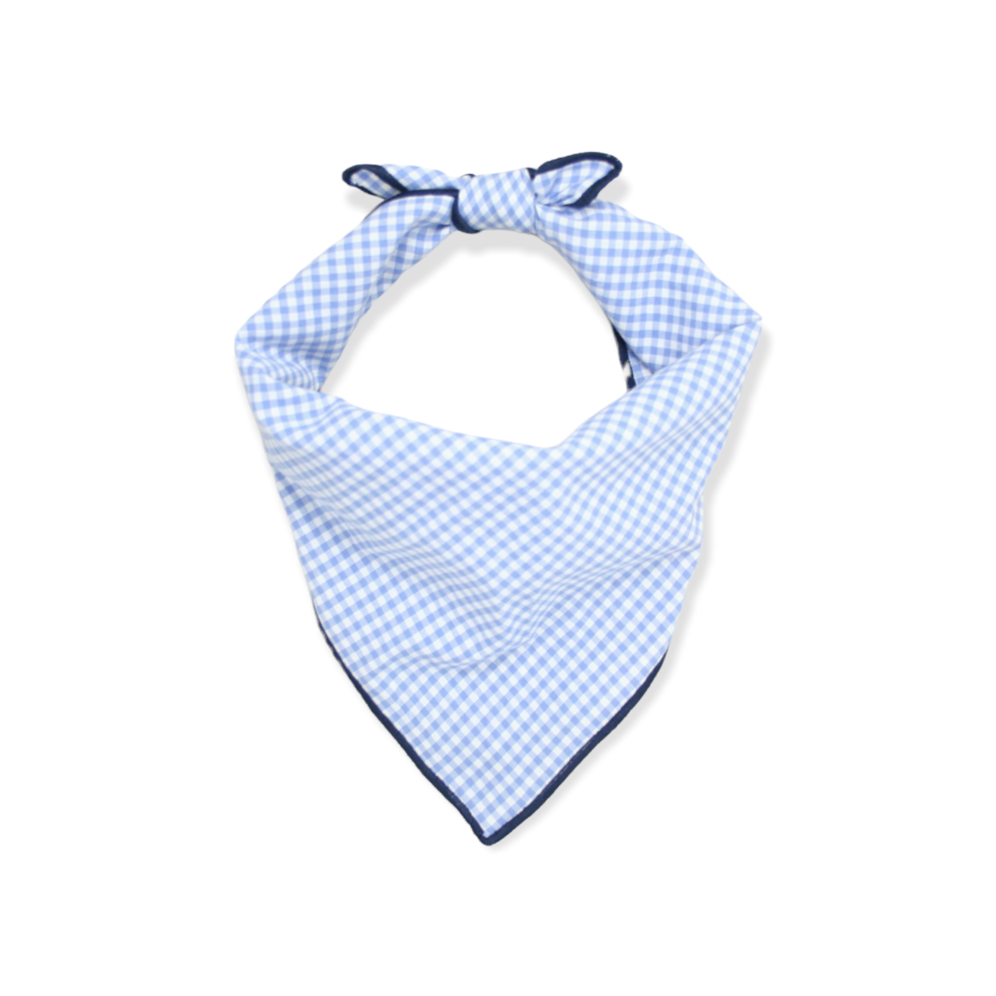 Dog Bandana, Pet Accessories, Light Blue Gingham